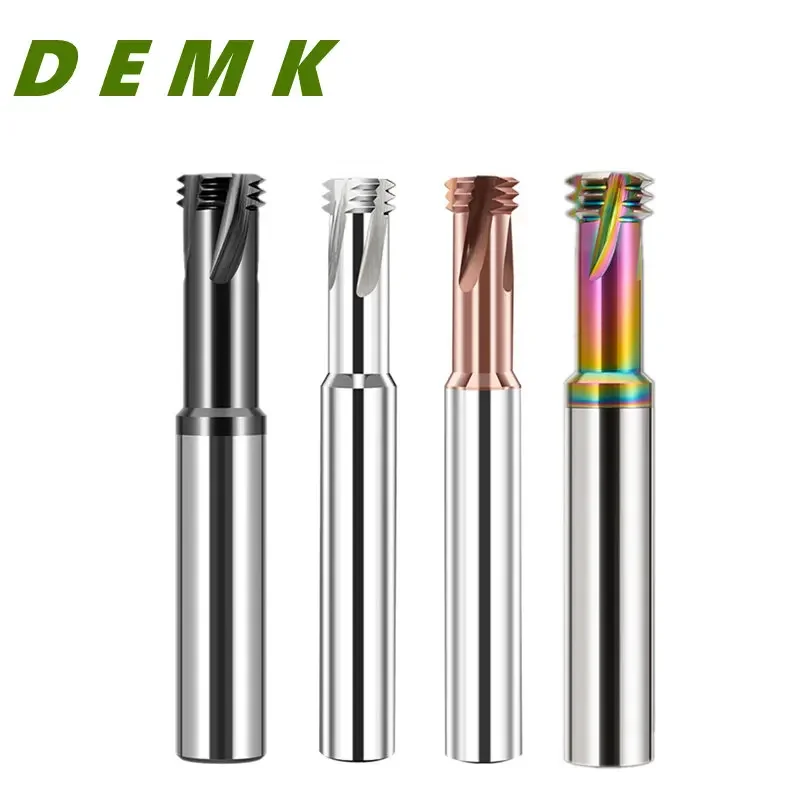 Thread Cutter M8 3 Teeth Thread milling cutter Coated Solid Carbide Miniature ISO UNC ...