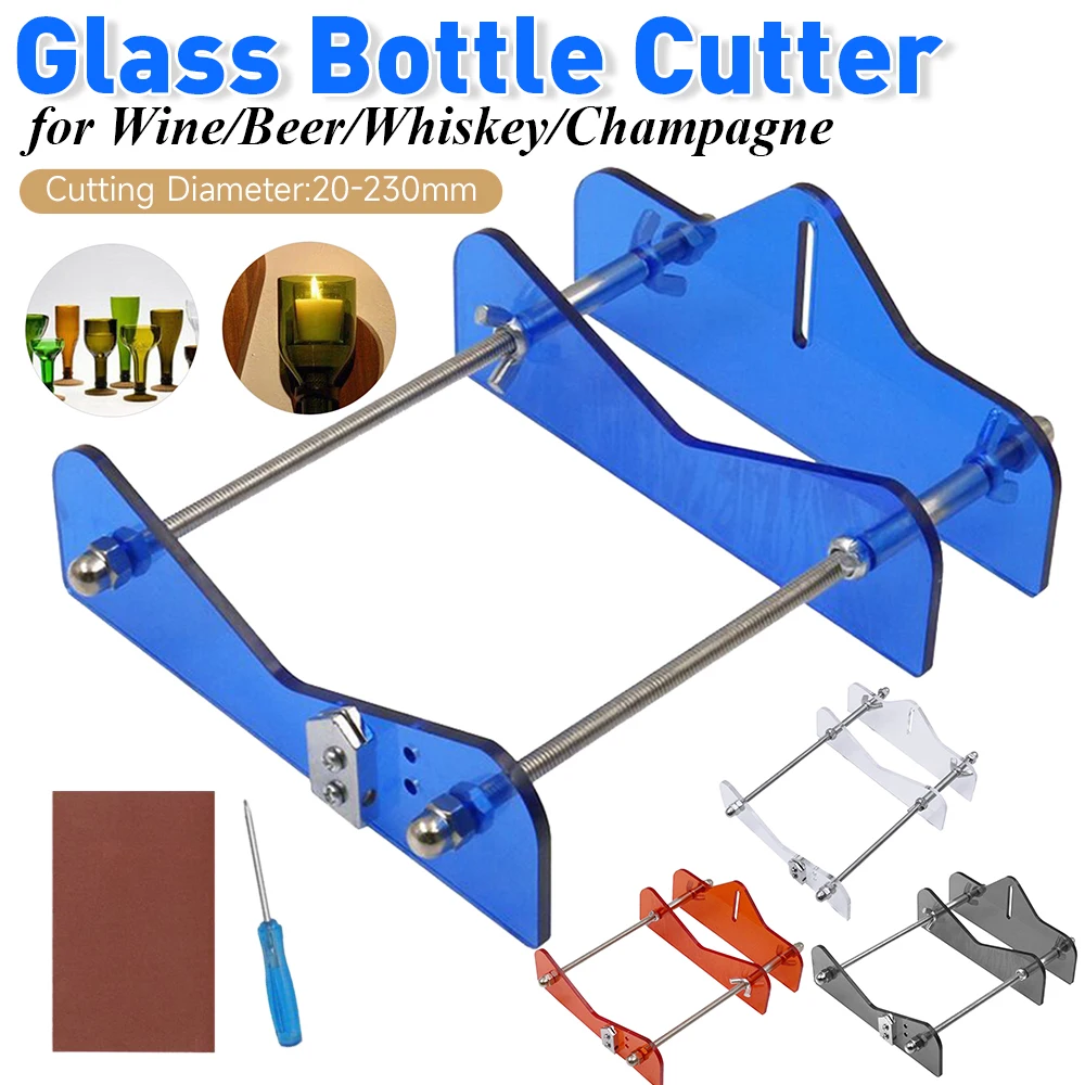 Professional Glass Bottle Cutter Adjustable Glass Cutting Machine DIY Crafting Wine Beer Champagne Bottle Cutting Tools