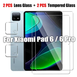Premium 11-Inch Tablet Screen Protector with Camera Tempered Glass - 9H Hardness & Anti-Scratch Protection (2 Glass and 2 Lens)