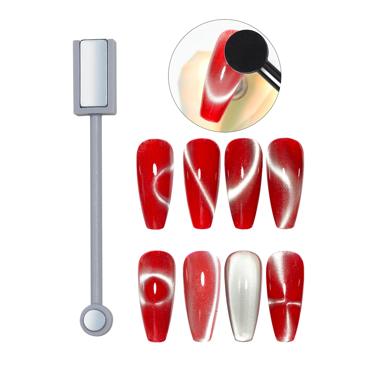 4/5/10Pcs Multi Functional Nail Art Magnetic Stick Kits For Cat Eye Gel Decoration Magnetic Bar Nail Enhancement Tool