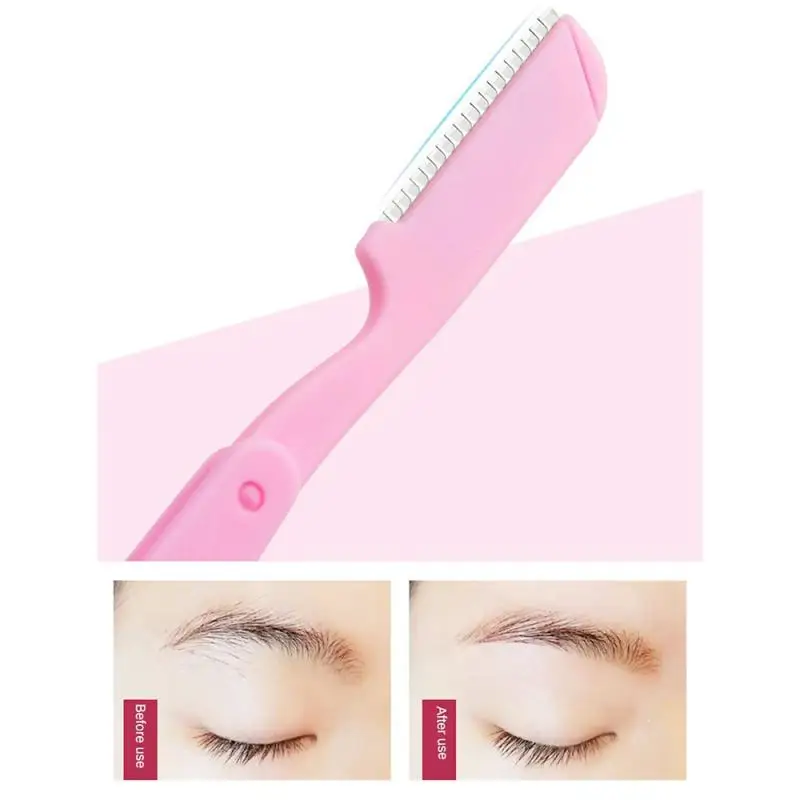 New Mini Macro Blade Eyebrow Knife Easy To Carry Foldable Retractable Eyebrow Scraper For Novice Folding Eyebrow Knife 6