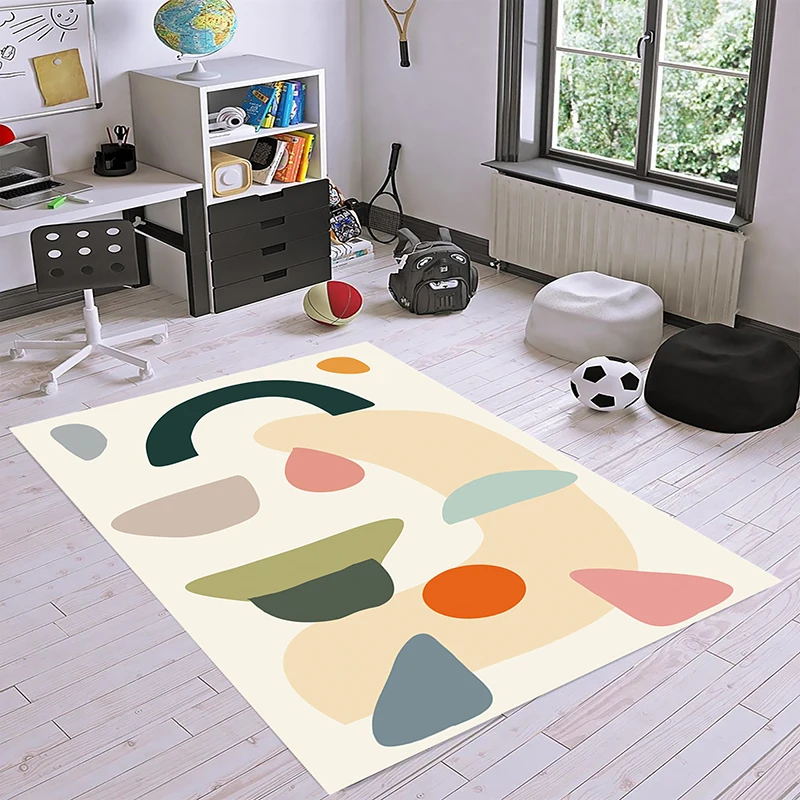 

Abstract Art Area Rug for Bedrooms Decoration Aesthetic Non-slip Minimalist Art Carpet for Living Room Doormat for Entrance Door
