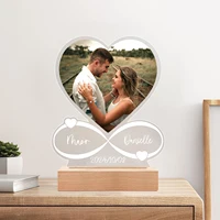 Anniversary Women Men Couples Gifts Custom Photo Love Frame Personalized Acrylic Plaque Valentine's Day Giftware for Him Her 6