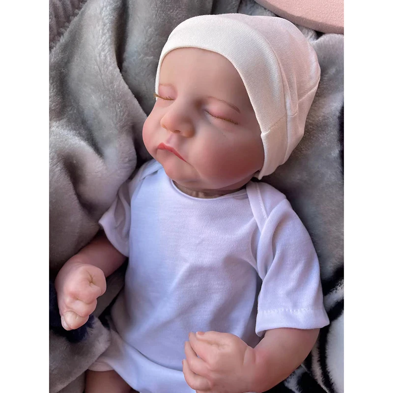 

19inch Levi Reborn Doll Newborn Baby 3D Skin Multiple Layers Painting Visible Veins High Quality Collectible Art Doll