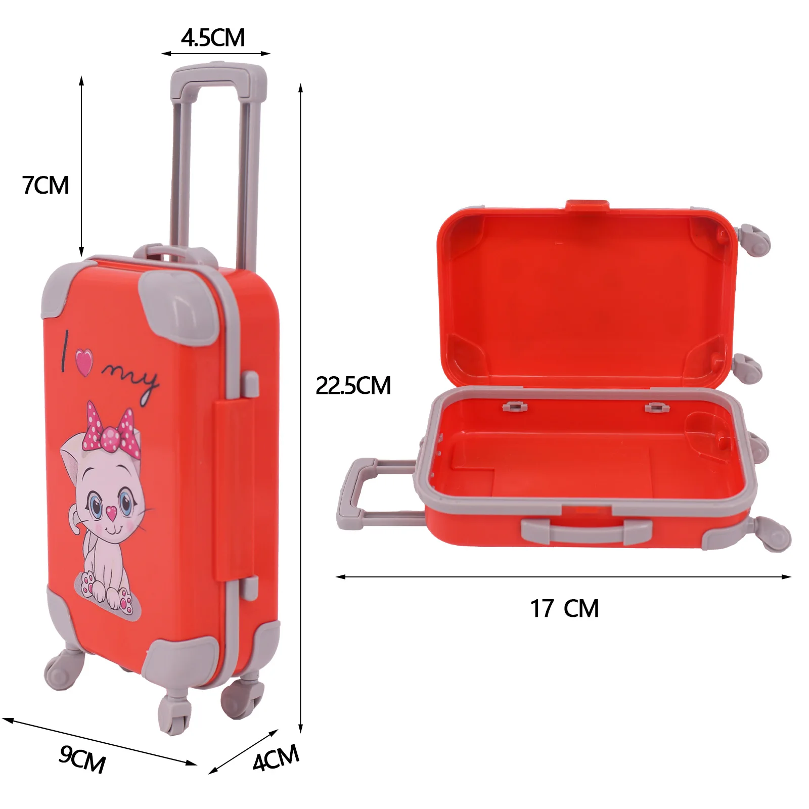Baby Doll Clothes Shoes Suitcase Accessories Fits 18 Inch American&43Cm Baby  Doll Our Generation Toy For Kid DIY Gifts - 5