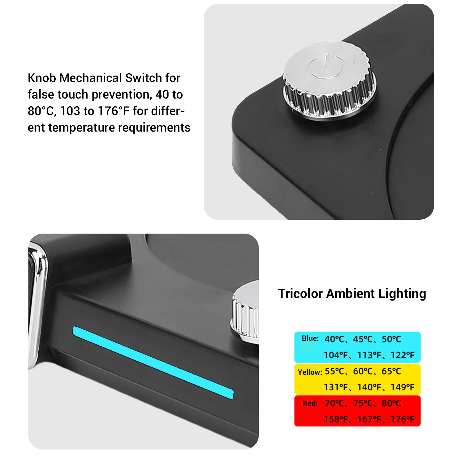 Coffee Mug Warmer 9 Temperature Settings Electric Cup Warmer with Auto Shut Off Timer for Coffee Tea Milk Beverage Heating Pad