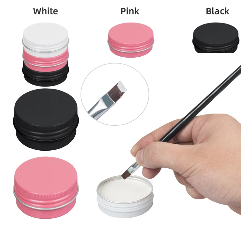 

20g Microblading Styling Marking Paste Pigment for Eyebrow Tattoo Lip Bleaching White Pink Black 3 Colors Permanent Makeup Tool