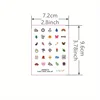 4 Sheets Finger Tattoo Sticker Temporary Tattoo Waterproof and Long-lasting Baby Art 4