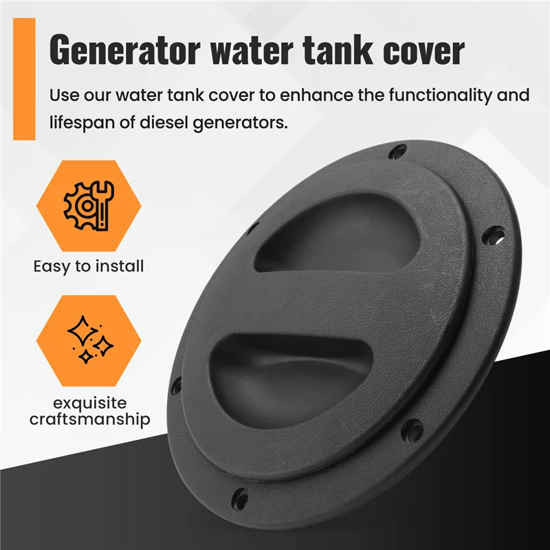 Generator Water Tank Cover With Seal Radiator Plastic Cap Silent Canopy Hatch, Spare Parts A