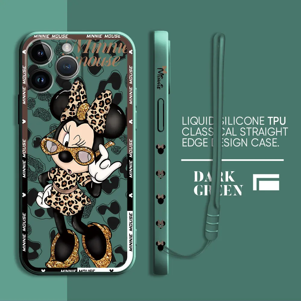 thumbnail image 1 of Funda de silicona suave para teléfono móvil Apple, carcasa de Mickey y Minnie Mouse para iPhone 13 Pro, 8, 7, 12 Mini, XR, 14, ProMax, 11, SE, XS, Max, 15 Plus, 1 of 5