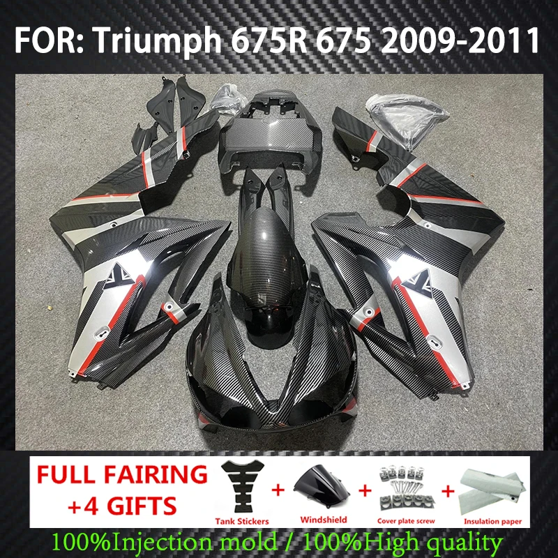 

Motorcycle Shell Fairing Set For Daytona Triumph 675R 675 2009 2010 2011 ABS Plastic Full Body Protection Plate Cover Fairings
