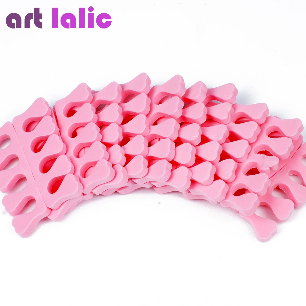 Toe Separators EVA Foam Toe Separator Soft Nail Tools Finger Feet Care Braces & Supports Manicure Accessories 20Pcs