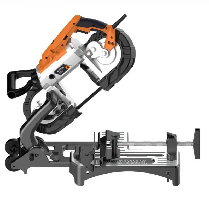 

220 В металлическая ленточная пила ручной портативный Настольный маленький станок для резки из алюминиевого сплава кабель из нержавеющей стали без искры