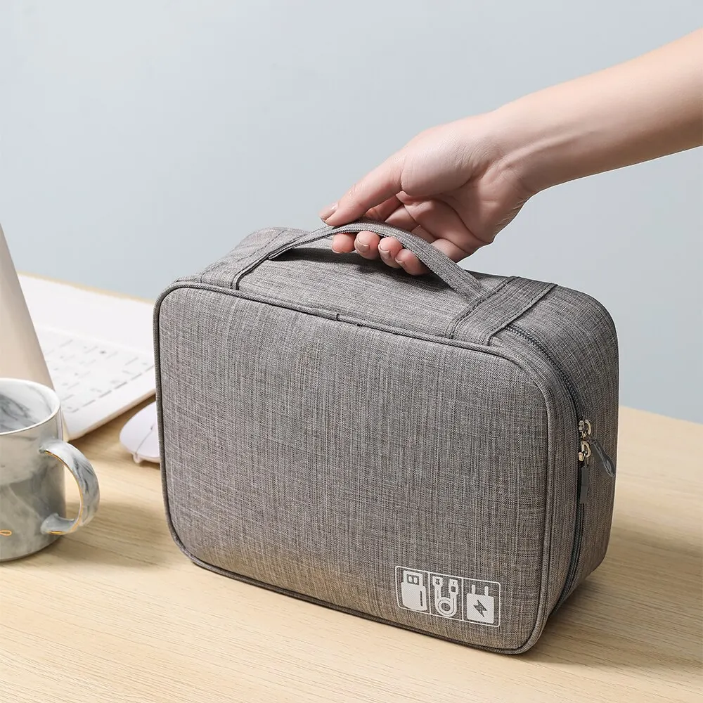 Waterproof Digital Storage Bag USB Cable Organizer