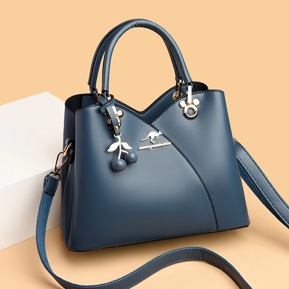3 Layers Design Handbags and Purses New Luxury Leather Tote Bags Shoulder Crossbody Messenger Women Bag Female 2022 Trendy Sac |