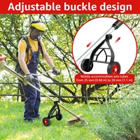 Grass Trimmer Lawn Mower Support Wheel For Weed Trimmer String Trimmer Support Wheels Attachment Wheels for Grass Eater Holder 2