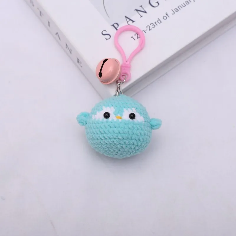 Cute Kapibala Doll Crochet Keyrings Handmaking Knitting Rabbit Keychains Creative Cartoon Pig With Carrot Car Keys Keyrings New