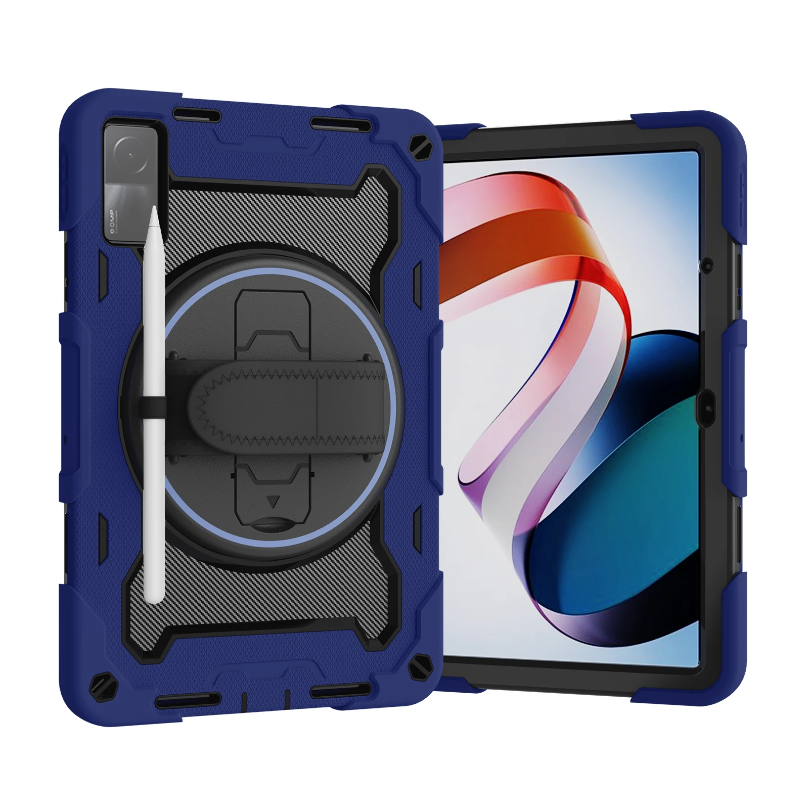 Capa para Tablet Kickstand com Alça de Mão Capa Giratória para Xiaomi Pad Pro 11 12.4 Redmi Pad 10.61 2023