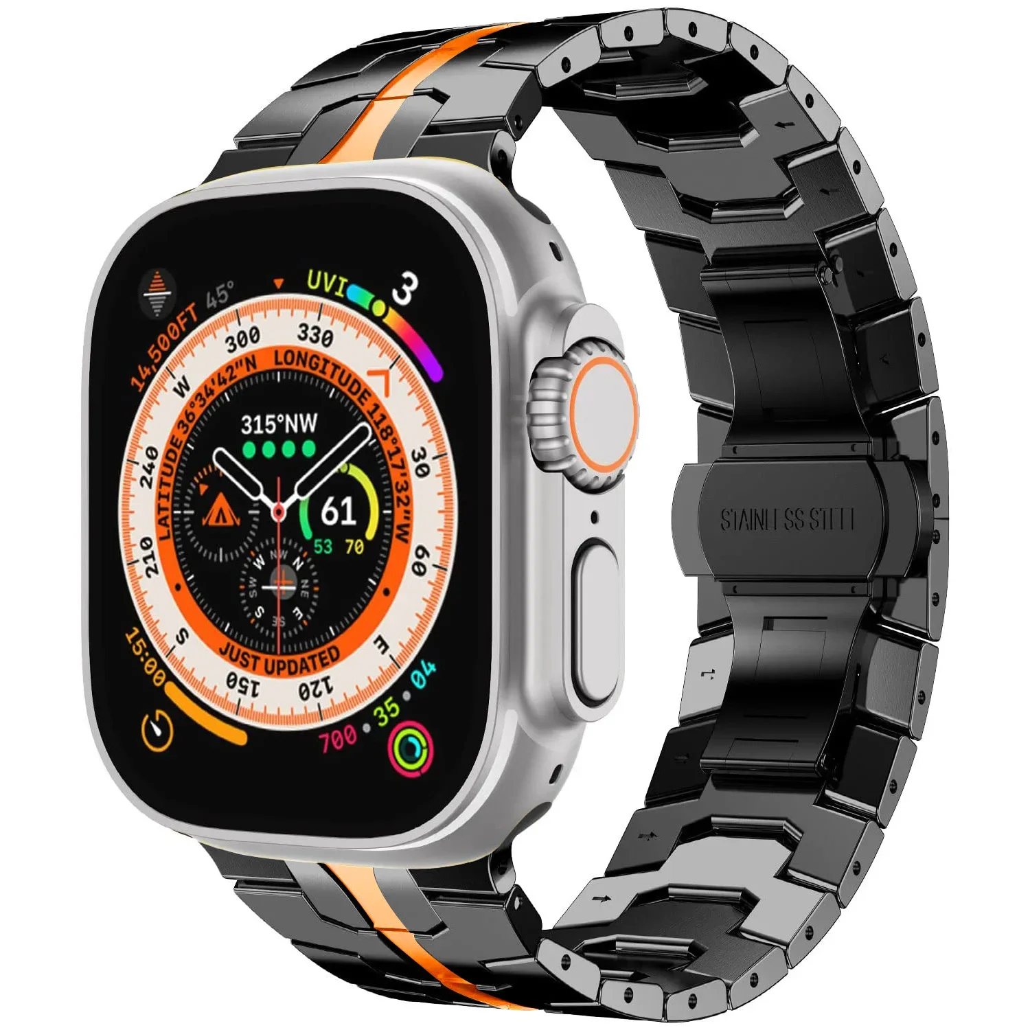 Stainless Steel Metal Strap for Apple Watch - Elegant Wristband Replacement