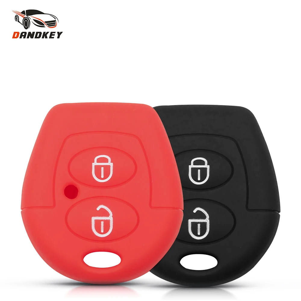 Силиконовый смарт-чехол Dandkey для ключей VW Polo Golf Passat Bora Sharan Skoda Octavia Fabia Seat Corboda Leon Ibiza