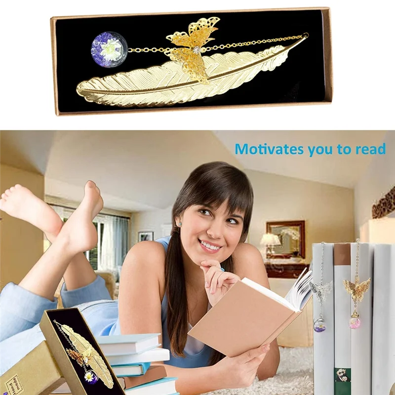 Metal Bookmark Party Favors Teachers Appreciation Bookmark Thank You Present With Leaf Pendant Classic Christmas Teacher Graduation Gift Gold Silver Blue Black From Jessie06, $1.7