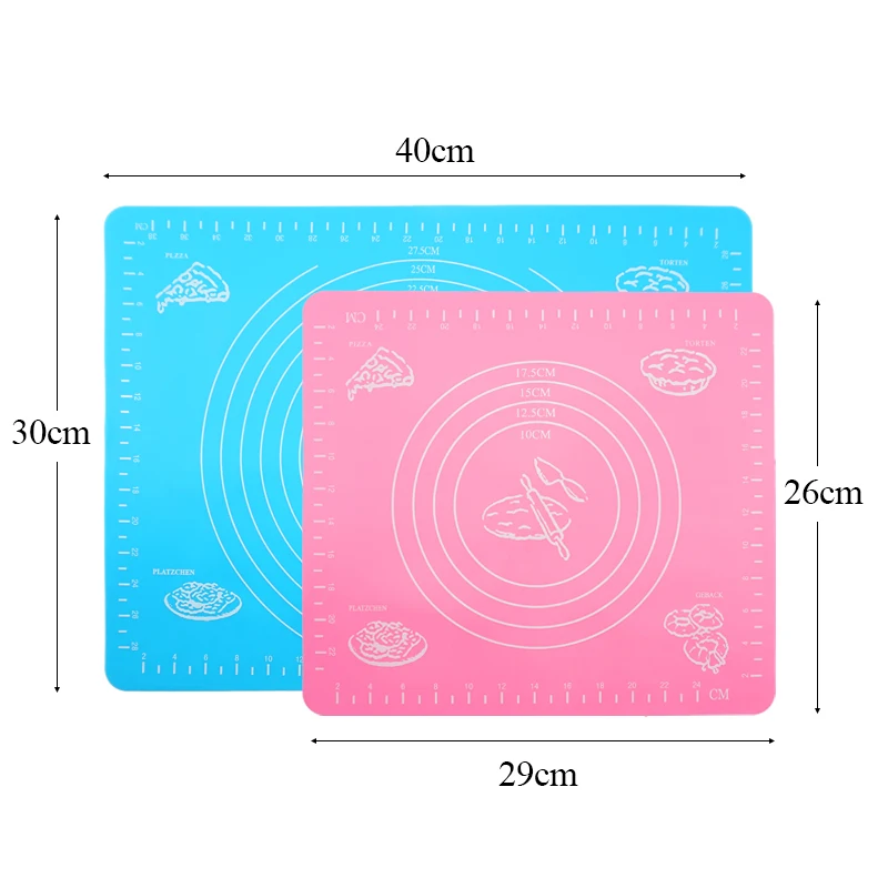 Silicone Non-Stick Rolling Dough Liner Pad Pastry Cake Bakeware Paste Flour Table Sheet Kitchen tools silicone baking mat