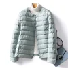 Women Liner Duck Down Jacket O-neck Variable V-neck 2022 New Female Winter Keep Warm Collarless Ultralight Quilted Puffer Coat 4