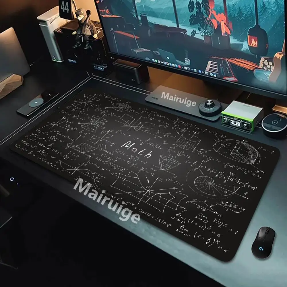 Tappetino Mouse Gaming XXL 80x40 Cm, Bordi Cuciti, Superficie In Lycra Liscia, Base Antiscivolo In Gomma, Impermeabile, Per Tastiera E Mouse