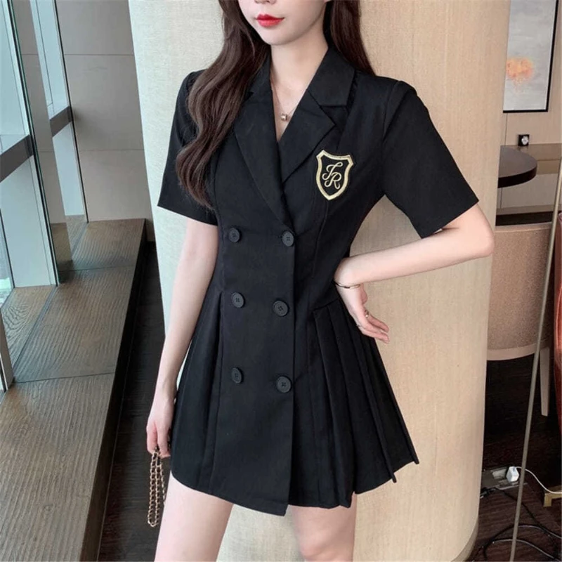 

Retro Western-style Dress Women's Summer Dress 2022 New Waist Waist Was Thin Temperament A-shaped Short-sleeved Suit Skirt Tide