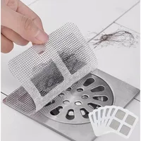 6-18pcs Toilet bathroom  kitchen floor drain filter screen anti clogging sewer grid sewer insect proof hair filter screen 2