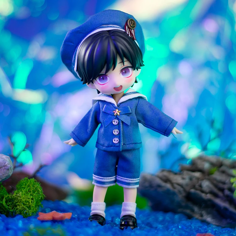 Ob11 Doll Clothes Navy Suit School Uniform Doll Sailor Suit Clothes Top Shorts Hat For Molly Gsc Doll p9 1 / 12bjd Doll 4