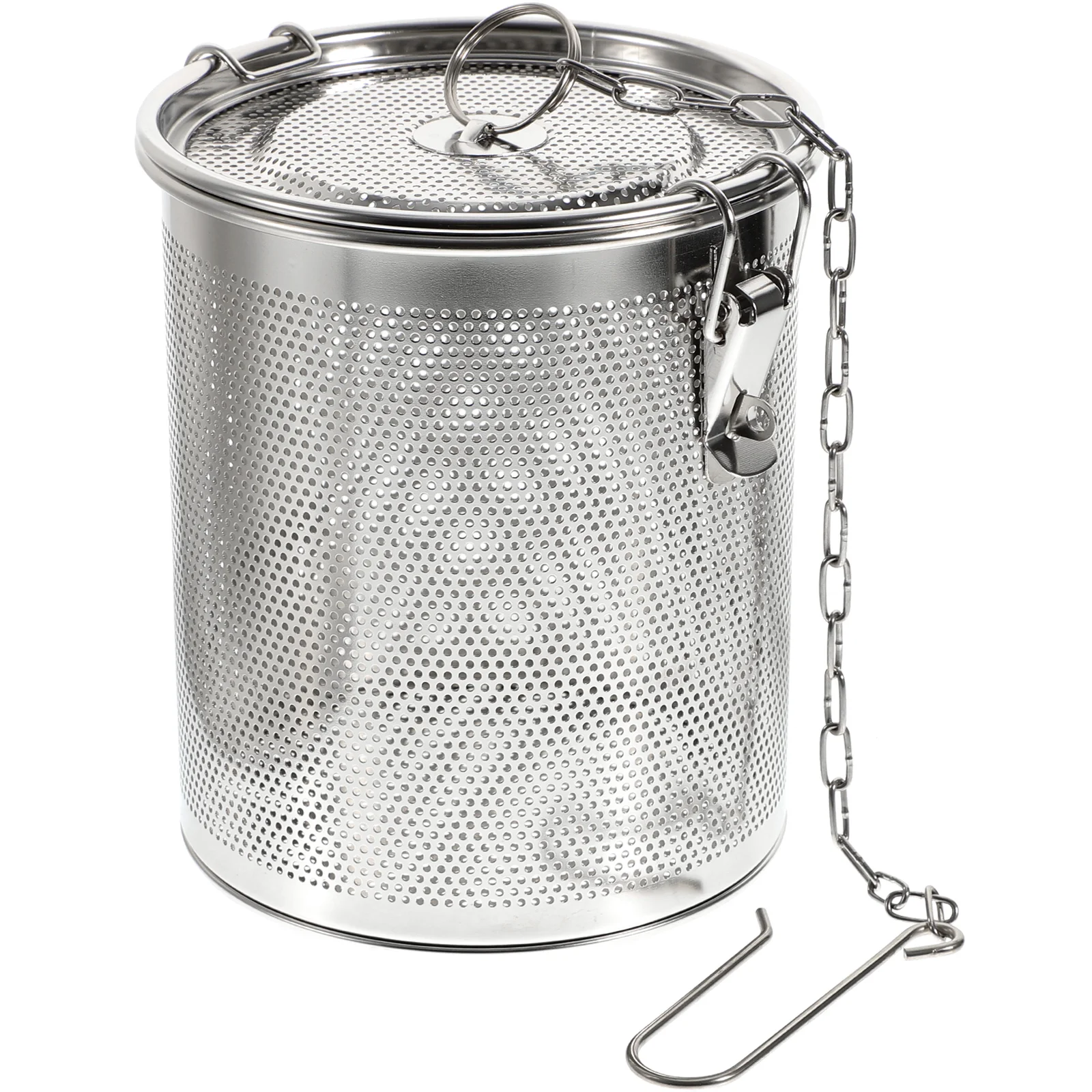 

Brine Basket Tea Infuser Mesh Seasoning Bag Filter Stainless Steel Steam and Boil Basket for Spices Loose Leaf Thai Coffee