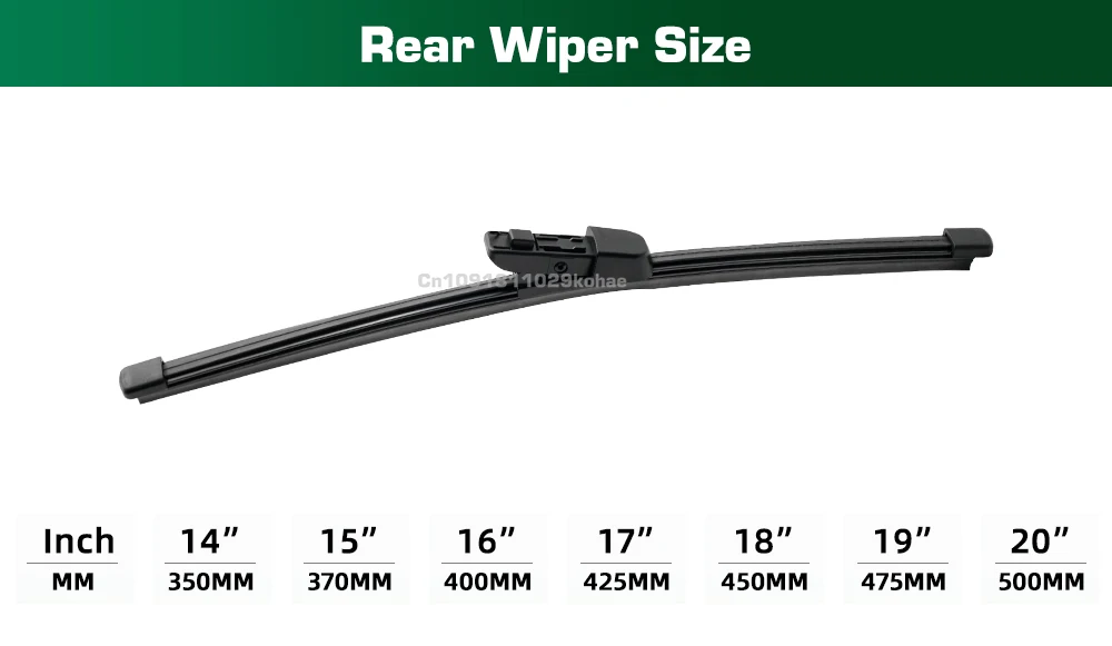 GREATROAD Scheibenwischer LHD & RHD Vorder- und Hinterwischerblätter-Set für VW Golf MK 7 2012–2020 Windschutzscheiben- und Windschutzscheiben-Fensterbürsten – Detail 4