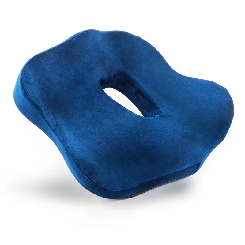 

New Hemorrhoid Pad Pressure Reducing Hip Beautifying Chair Pad Non Slip Plush Cushion Office Memory Cotton Slow Rebound Cushion