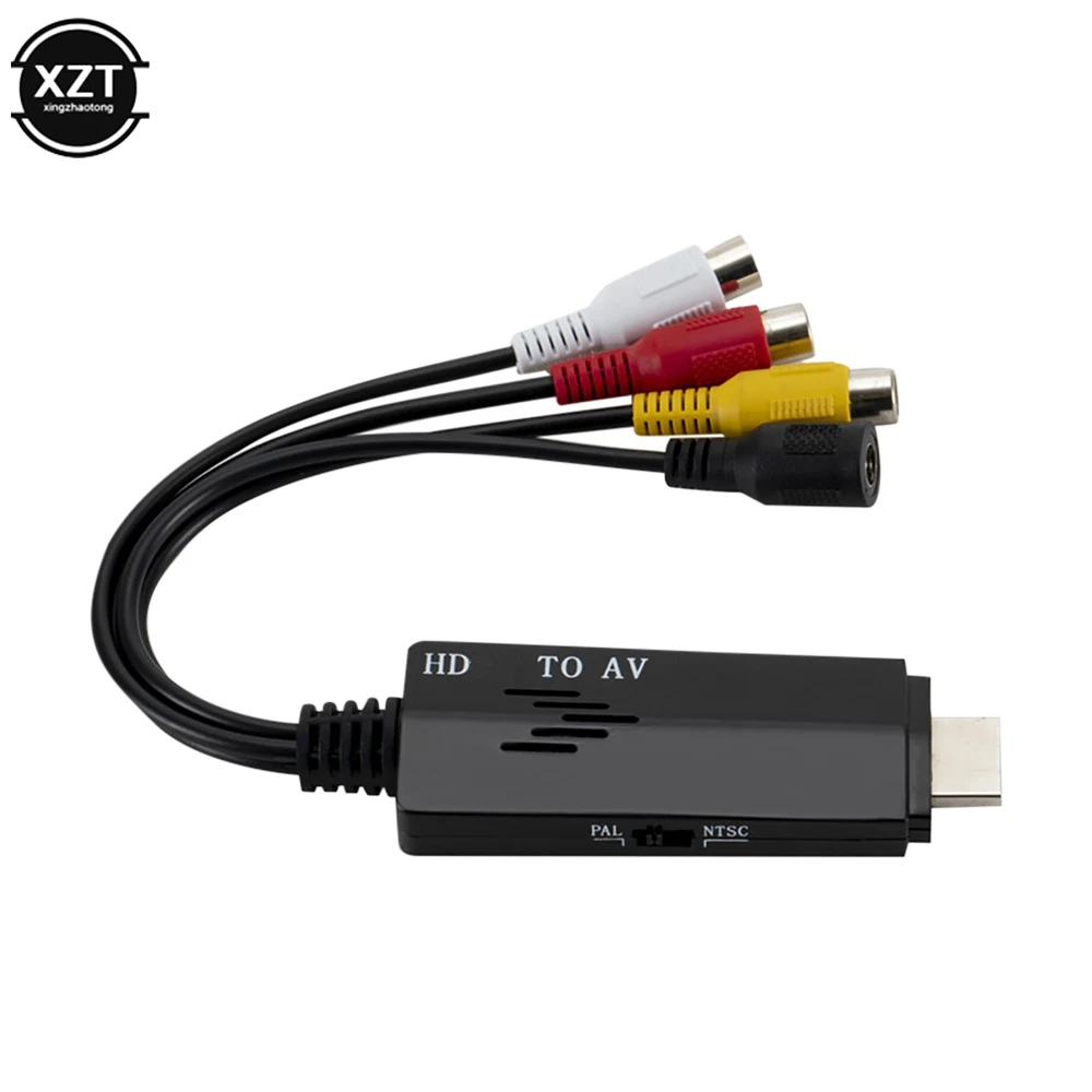 Rama Coincidencia Injerto Converter Adapter Cable | Av Input | Audio Video Cables - 1080phd Hdmi-compatible  Av Rca - Aliexpress