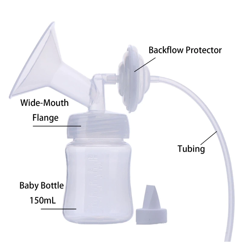 For Spectra S2 electric breast pump Part Kit accessory Flange Tube Duckbill valves backflow blocking valves collection bottle 2