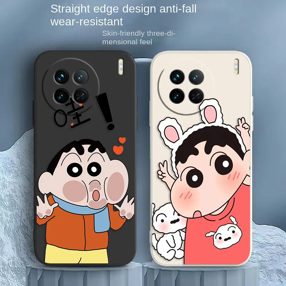 

Funny C-Crayon X-Xiao Xin Phone Case For VIVO X21I X21S X23 X27 X30 X50 X60 X70 X80 X90 5G PRO PLUS Silicone Case Funda Shell