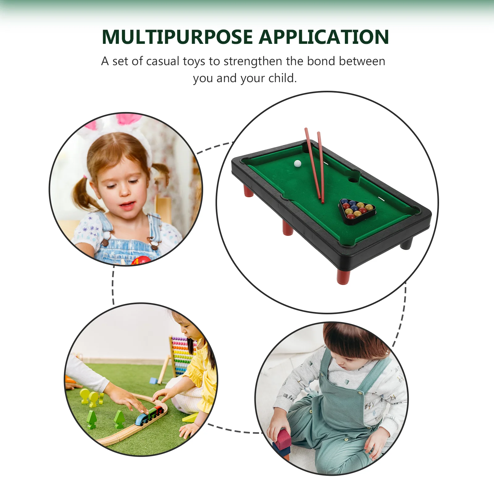 Kayannuo Toys Details Tabletop Mini Pool Set Billiards Game Family