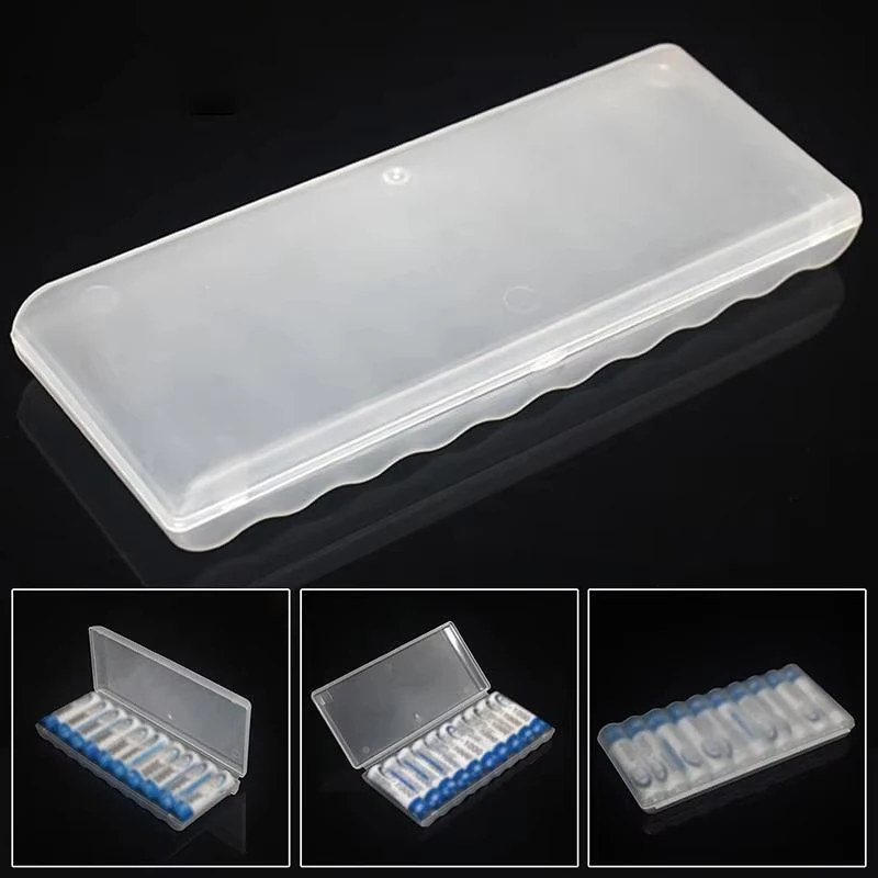 10 Slots Transparent Hard Plastic Battery Storage Box Hard Container Holder Case For AA/AAA/18650 Battery Organizer Accessories