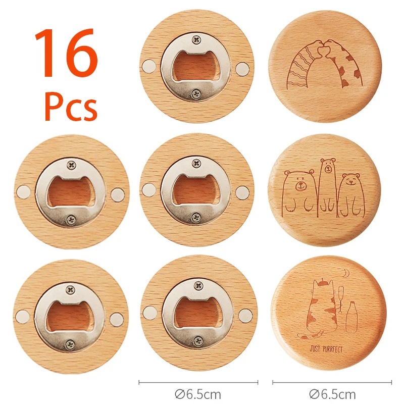 

16 шт., магнитные открывалки для пивных бутылок