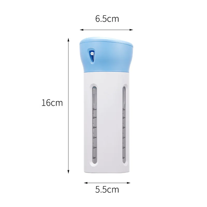 4 In 1 Portable Travel Liquid Dispenser Bottle Refillable Leakproof for Travel Container For Perfume Shampoo Conditioner Lotion