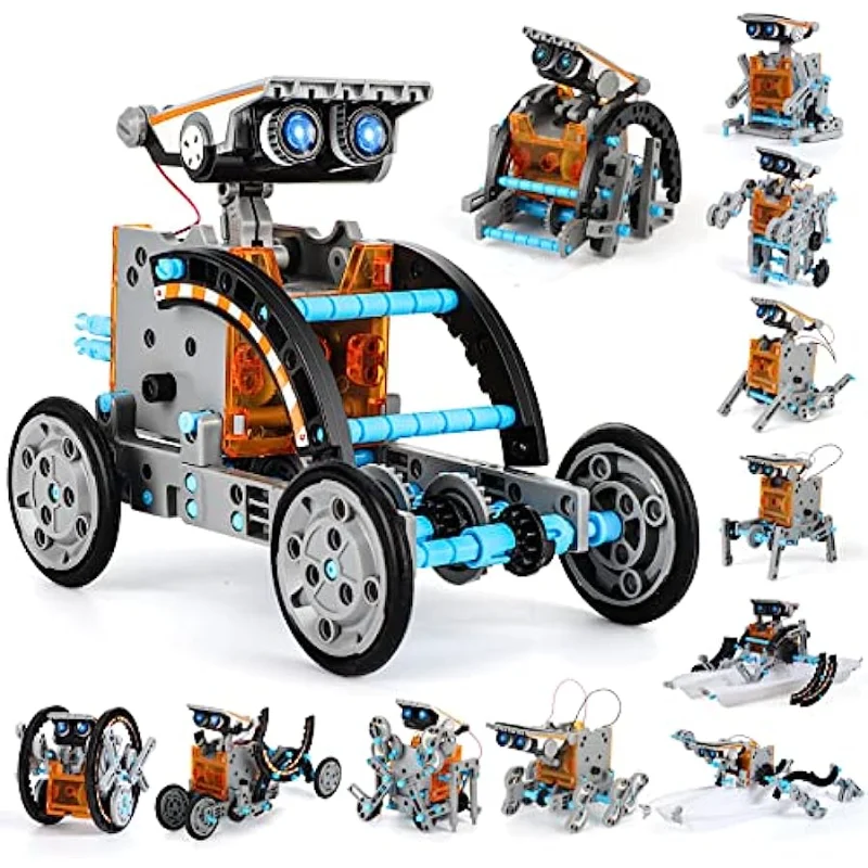 12-in-1 STEM Solar Robot Kit Educational Science Experiments for 8-13 Year Olds
