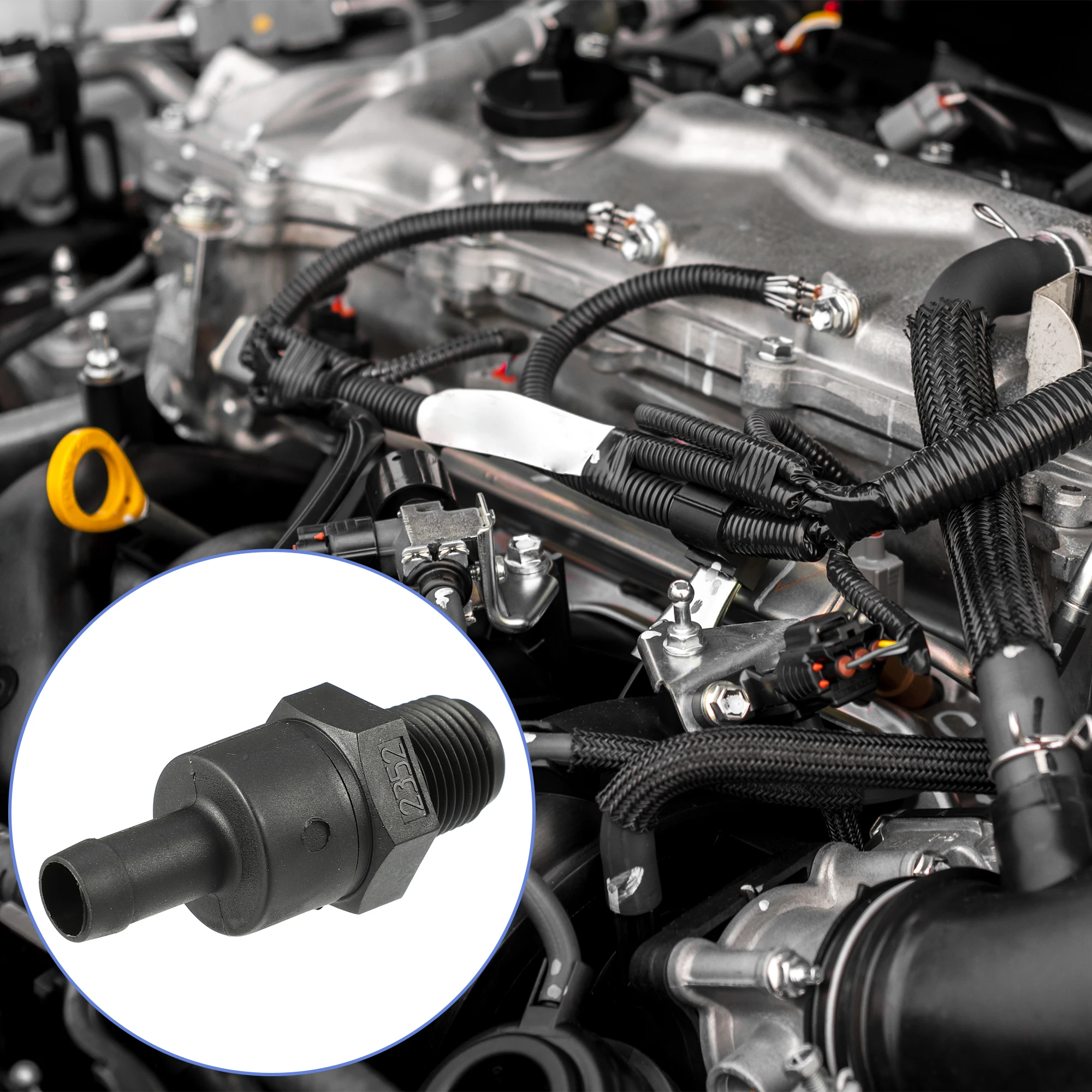 X Autohaux PCV Valve Exhaust Positive Crankcase Ventilation Valve Fittings for Chrysler PT Cruiser 2.4L 2001-2010 No.4777240AD