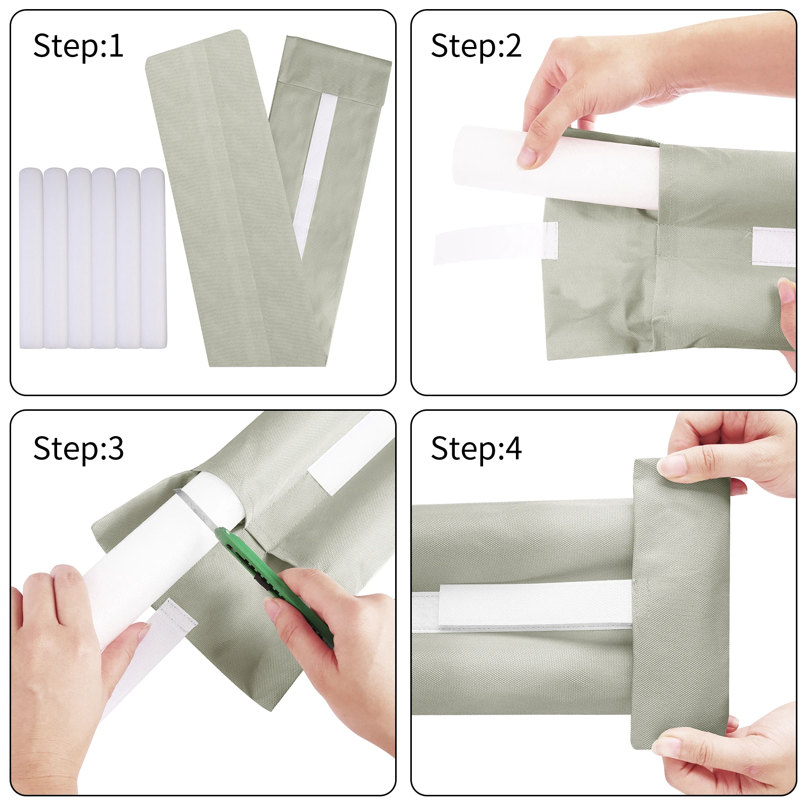 Flexible Door Draft Stopper & Weather Stripping Noise Blocker