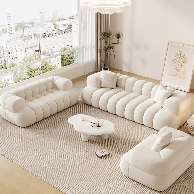 

Modern Living Room Sofas Living Room White Luxury Nordic Accent Small Couch Cloud Canape Convertible En Lit Home Furniture