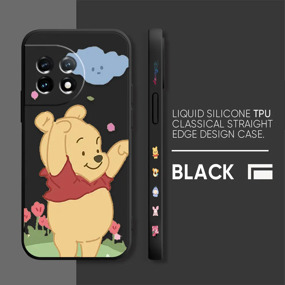 thumbnail image 1 of Case For Oneplus 5 6 9 9R 8 8T 7 7T A3 2 2V NORD 3 2 Lite Pro Simple Liquid Silicone Case Piglet Winnie the Pooh Bear, 1 of 5