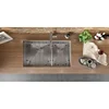 Ruvati 36-inch Low-Divide Undermount 60/40 Double Bowl 16 Gauge Stainless Steel Kitchen Sink - RVH7417 5