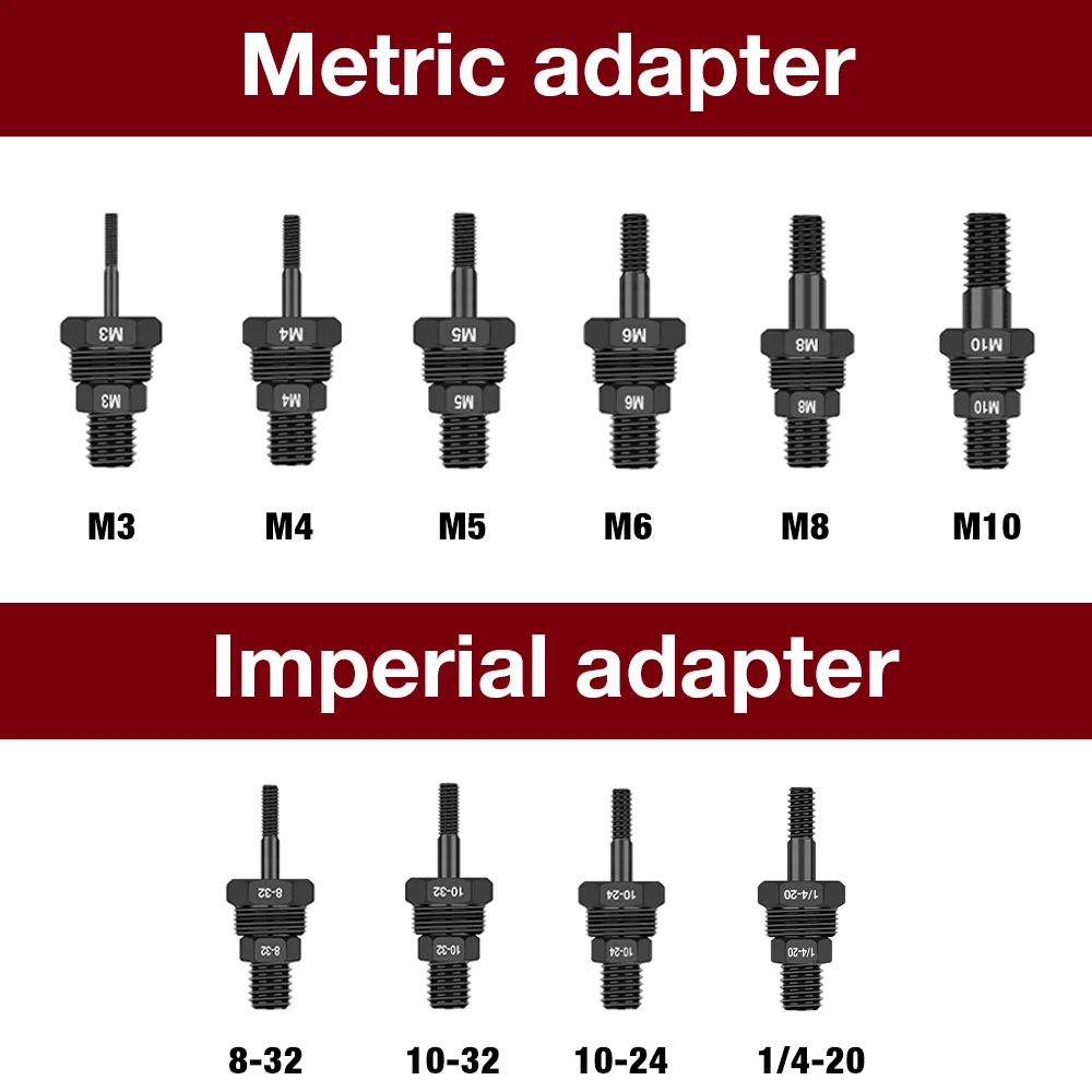 Riveting Machine Home Electric Rivet Nut Gun Adapter Metric M3 M4 M5 M6 M8 M10+Imperial 1/4-20 10-24 10-32 8-32 Riveting Tools rivet gun,rivet nut tool,rivet gun set