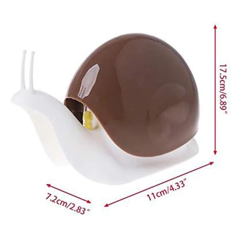 Dish Soap Dispenser Cute Snail Soap Dispenser For Kitchen Bathroom Etc. (120ML) (Brown)