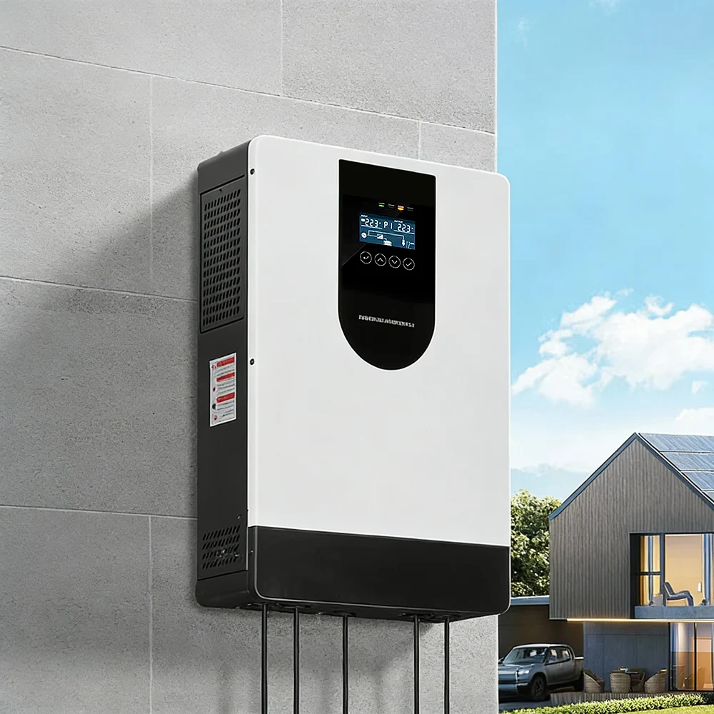 하이브리드 타입 3.6KW-24V 온그리드 및 오프그리드 태양광 인버터 시스템 WIFI 순수 정현파 납산/콜로이드/리튬 배터리 무소음